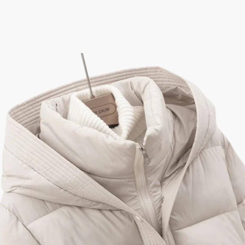 Leonie | Belted Hooded Puffer Jacket for Women