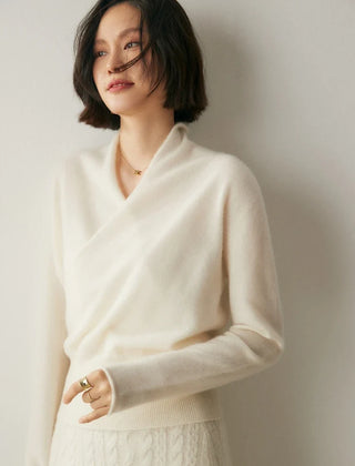 Christine Brewer Dawn cashmere sweater for women, featuring soft knit fabric and a cozy, stylish fit.