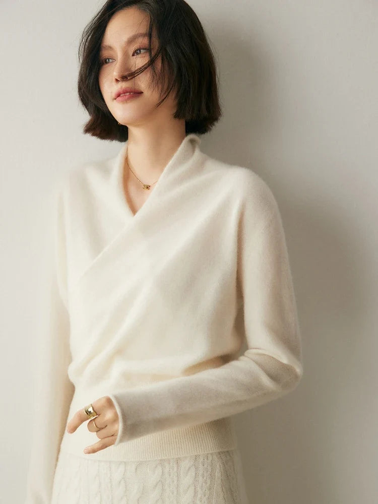 Christine Brewer Dawn cashmere sweater for women, featuring soft knit fabric and a cozy, stylish fit.