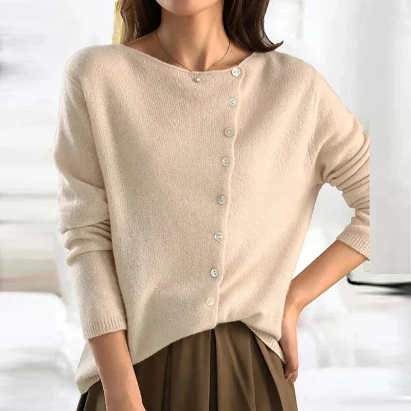 Women's Dorothy knit sweater by Christine Brewer featuring a cozy, stylish design in soft fabric, perfect for casual wear.