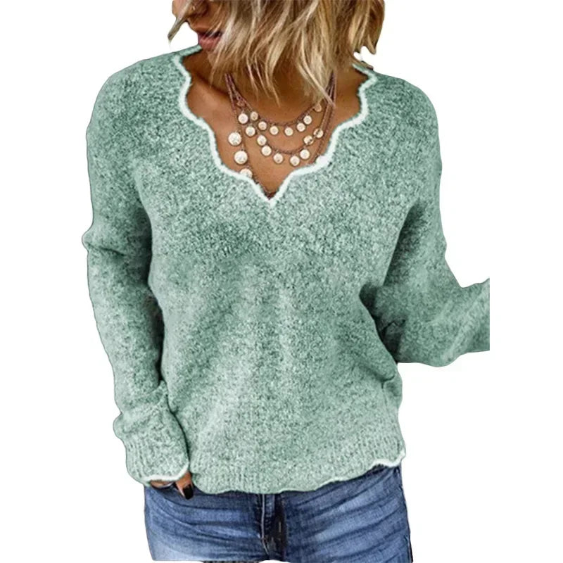Women’s Kayla knit sweater by Christine Brewer, featuring a cozy, stylish design in soft fabric, perfect for casual wear.