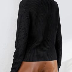 Beige V-neck sweater for women by Christine Brewer, featuring a cozy knit design and classic fit.