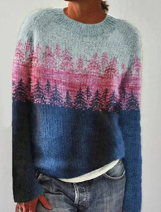 Christine Brewer Adelaide knit sweater for women from the #1752 Collection, featuring a cozy, stylish design in soft yarn.