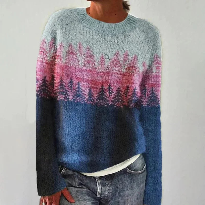 Christine Brewer Adelaide knit sweater for women from the #1752 Collection, featuring a cozy, stylish design in soft yarn.