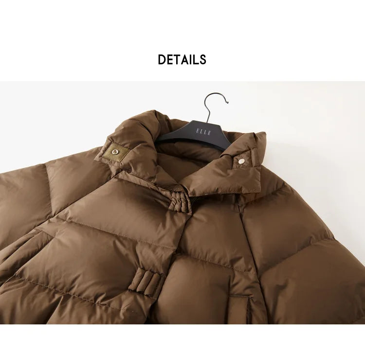 Hannah Cropped Quilted Parka for Women by Christine Brewer, featuring a stylish quilted design and cropped fit.