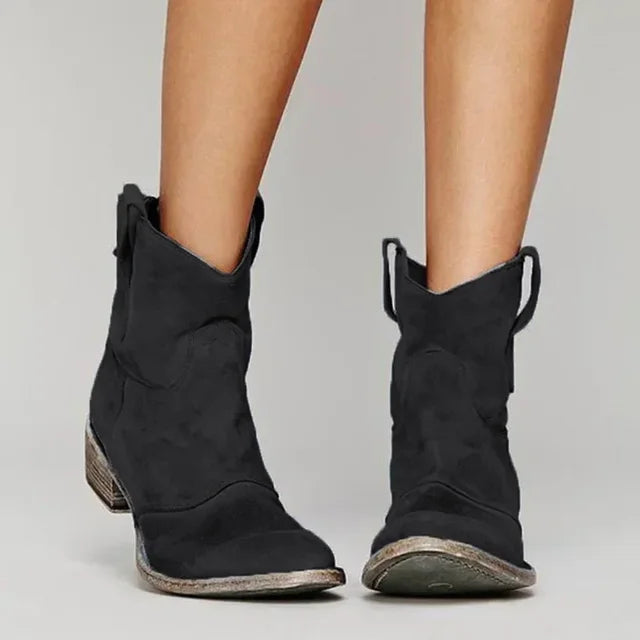 Martha | Cowboy Boots, Ankle Boots, Western Boots, Women, Vegan Leather, Embroidered, Boho, Cowgirl, Fall,