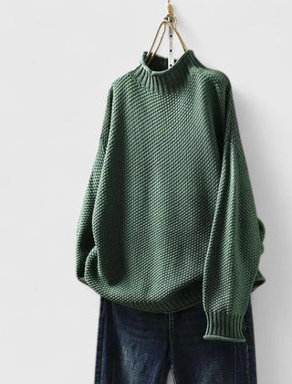 Women’s knit sweater by Christine Brewer, Harmony, featuring a cozy, textured design in a neutral color.