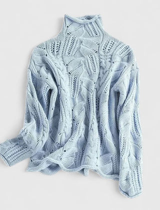 Women's knit sweater by Christine Brewer, Regina style, featuring a cozy, textured knit fabric in a stylish design.