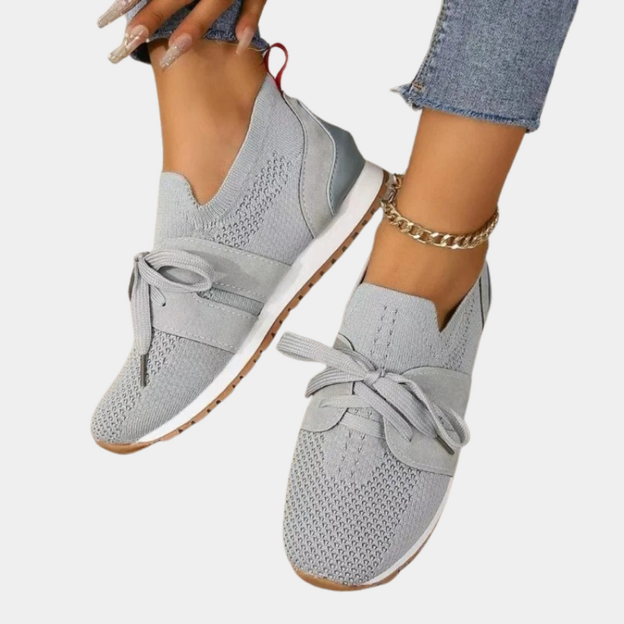 Stylish women's orthopedic comfort sneakers by Christine Brewer, designed for everyday walking and casual wear.