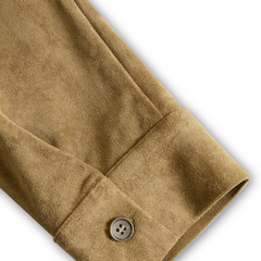 Women’s suede long sleeve midi dress by Christine Brewer, featuring a sleek silhouette and soft suede fabric in a stylish design.