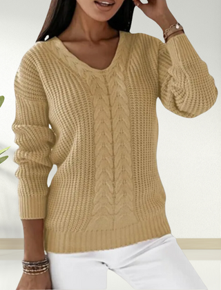 Christine Brewer Morgan women's V-neck sweater, soft knit in a stylish design, perfect for casual or layered looks.
