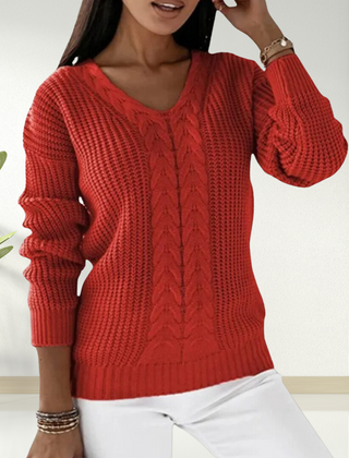 Christine Brewer Morgan women's V-neck sweater, soft knit fabric in a stylish design, perfect for casual or layered looks.
