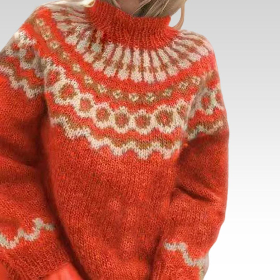 Christine Brewer Gracie women's turtleneck ribbed sweater in soft knit fabric, featuring a close-up of the textured ribbed pattern.