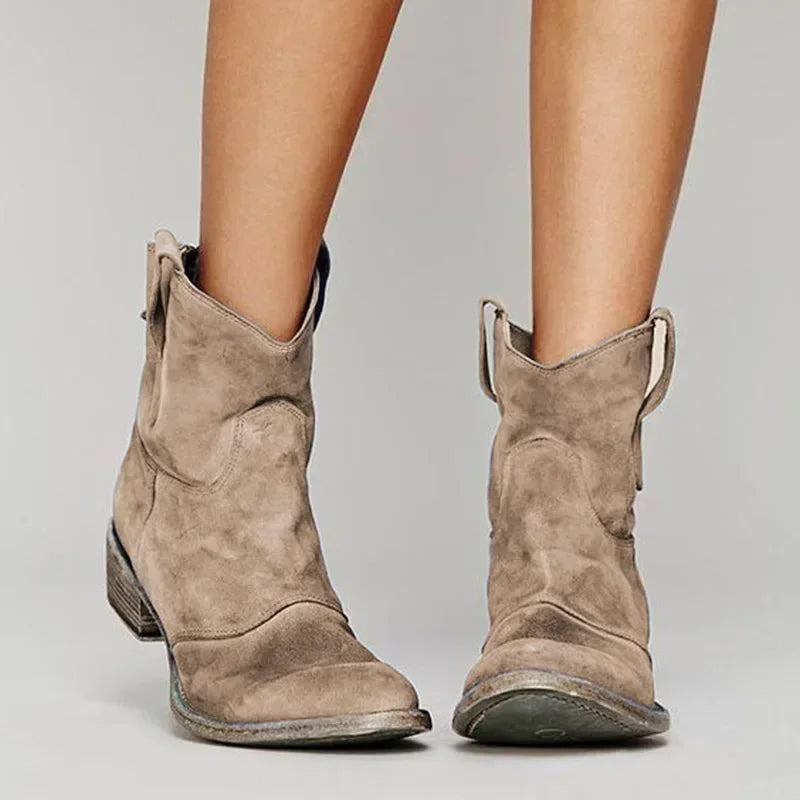 Martha | Cowboy Boots, Ankle Boots, Western Boots, Women, Vegan Leather, Embroidered, Boho, Cowgirl, Fall,
