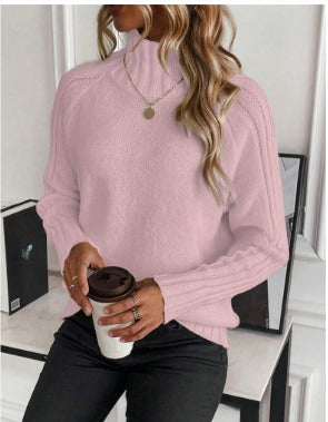 Christine Brewer Rosalind knit sweater for women, featuring cozy knit fabric and a stylish fit, shown in a close-up image.