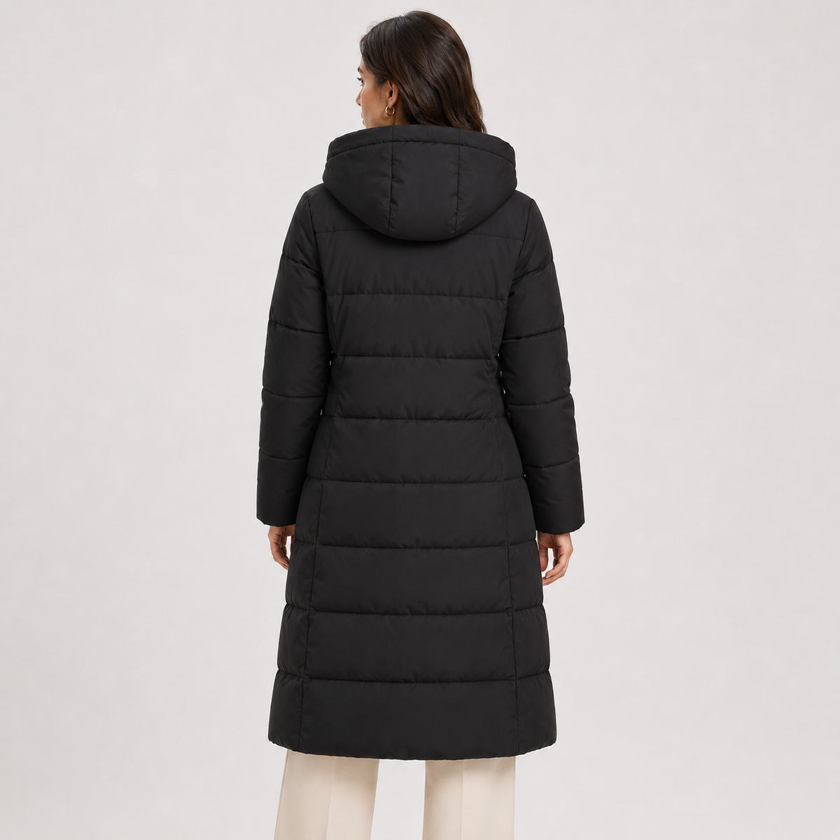 Isadora | Quilted Hooded Puffer Coat for Women
