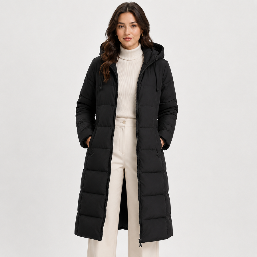 Isadora | Quilted Hooded Puffer Coat for Women