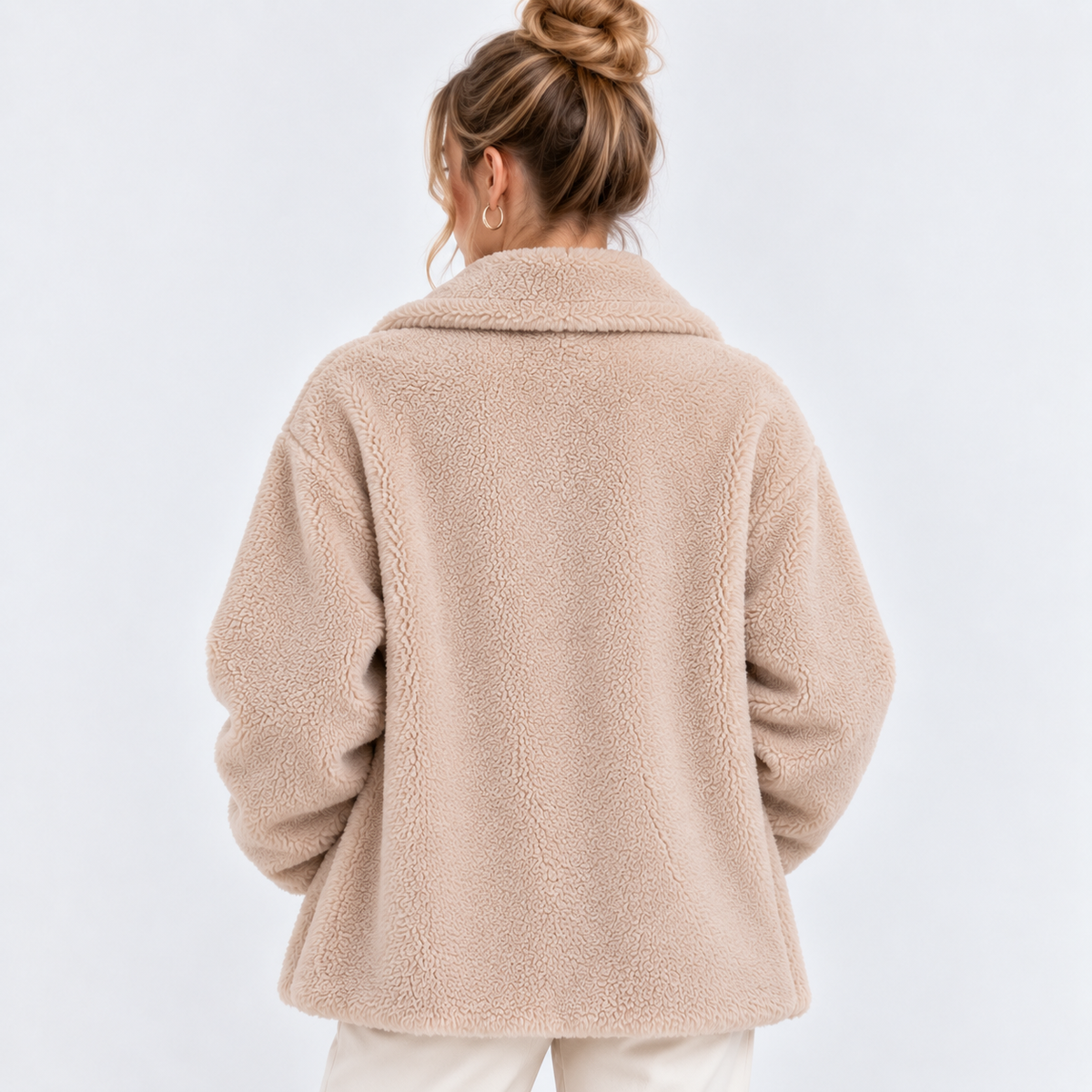 Felicity | Double-Breasted Teddy Coat for Women