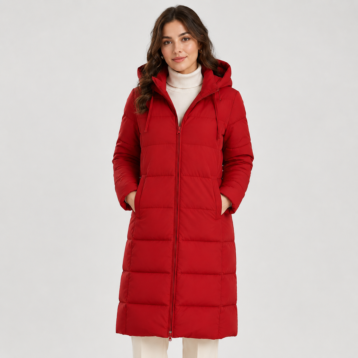 Isadora | Quilted Hooded Puffer Coat for Women