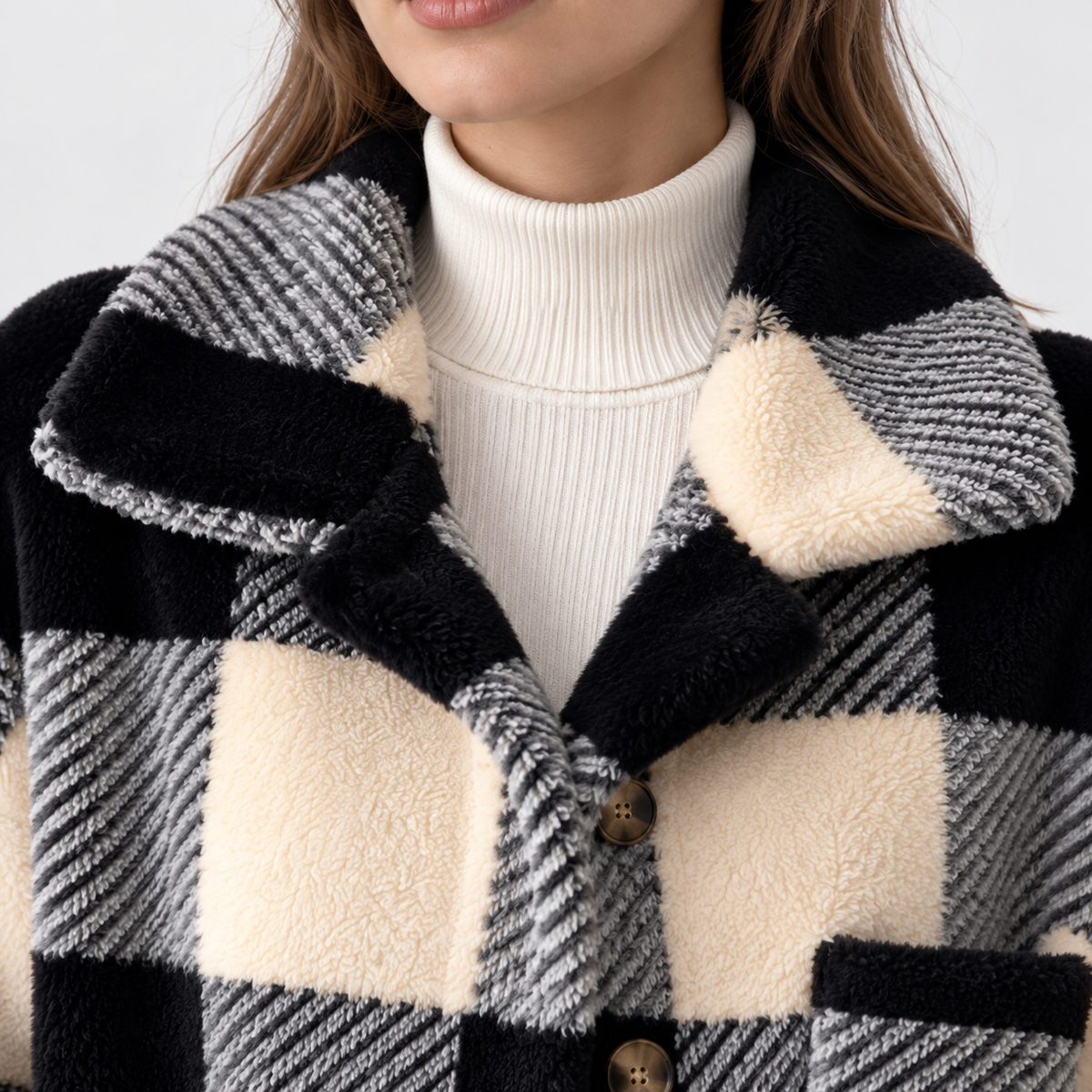 Gilda | Plaid Fleece Jacket for Women