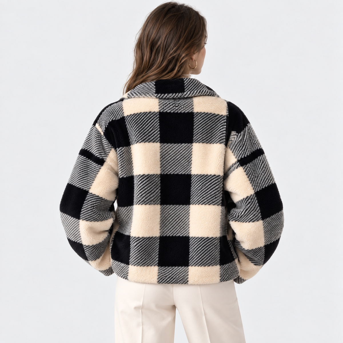 Gilda | Plaid Fleece Jacket for Women