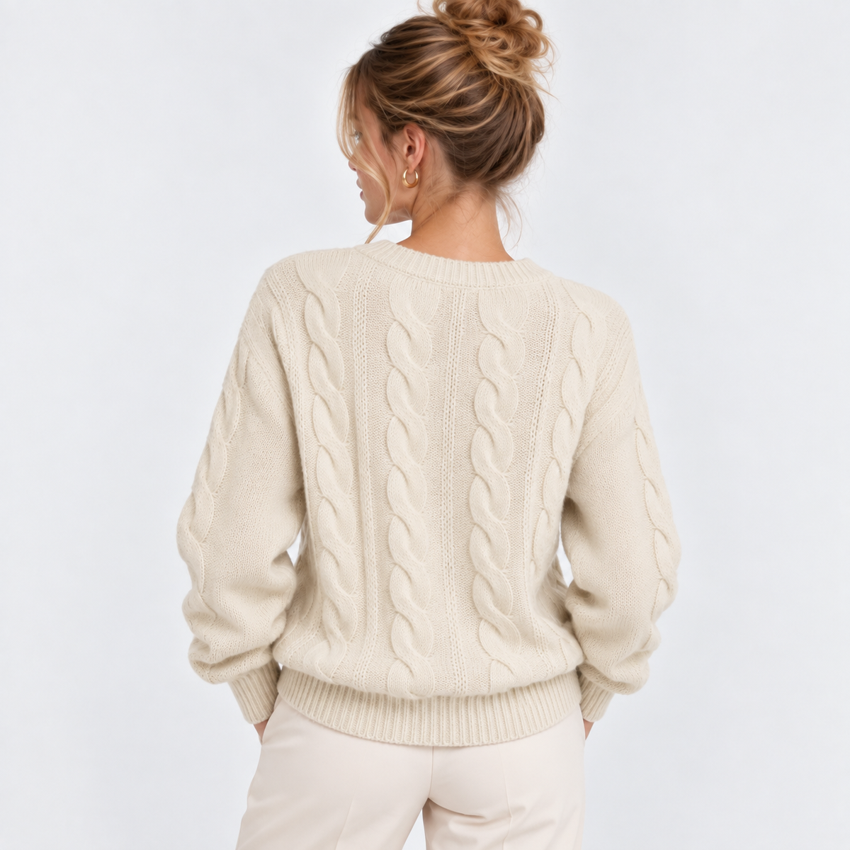 Dagmar | Wool Cable-Knit Sweater for Women