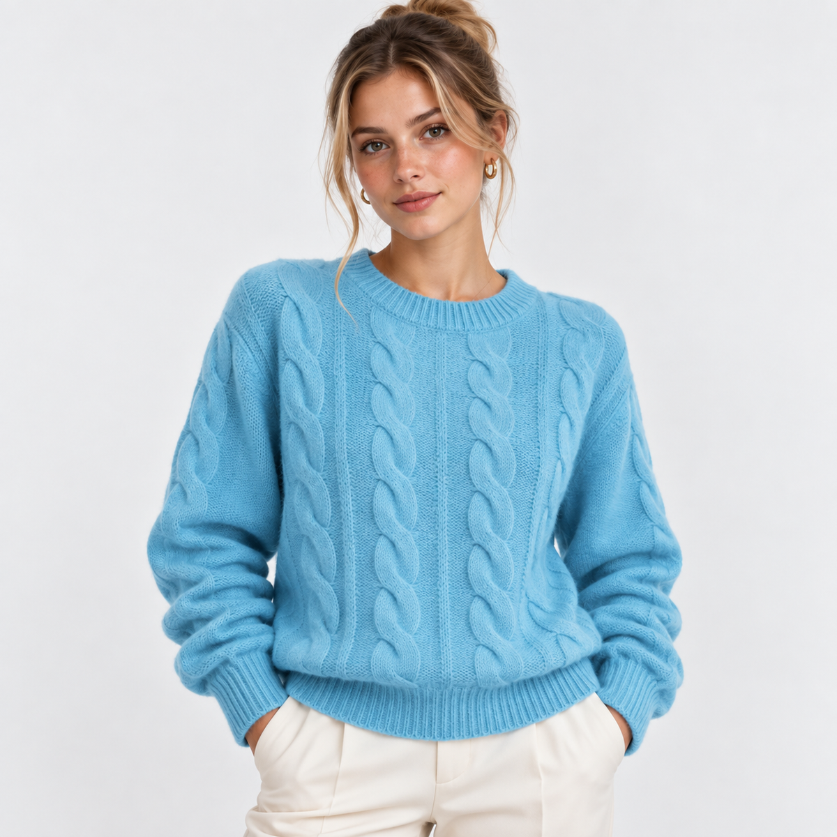 Dagmar | Wool Cable-Knit Sweater for Women