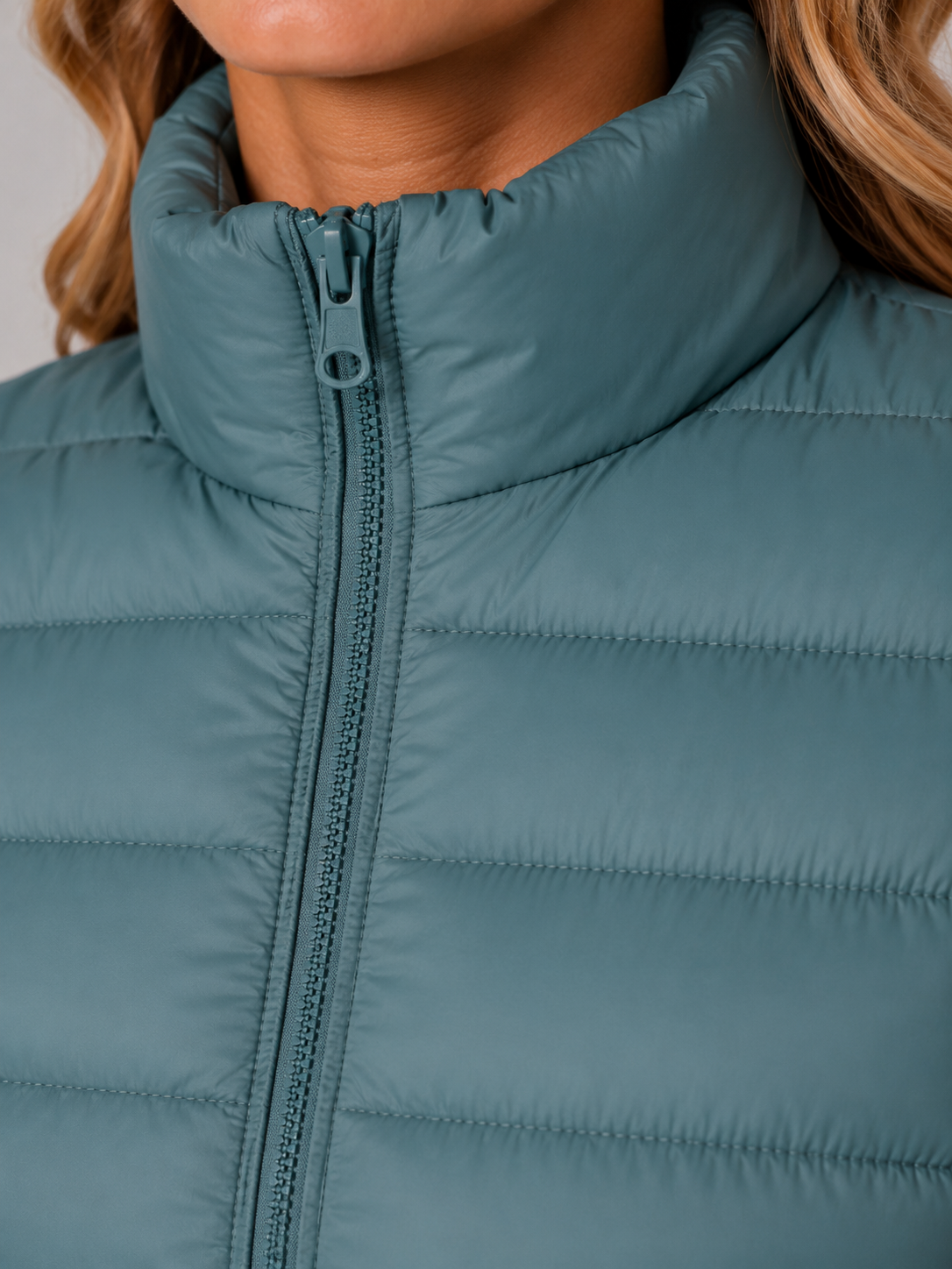 Aurora | Puffer Jacket Puffer Coat Quilted Lightweight Warm Padded Slim Fit Stand Collar Zip