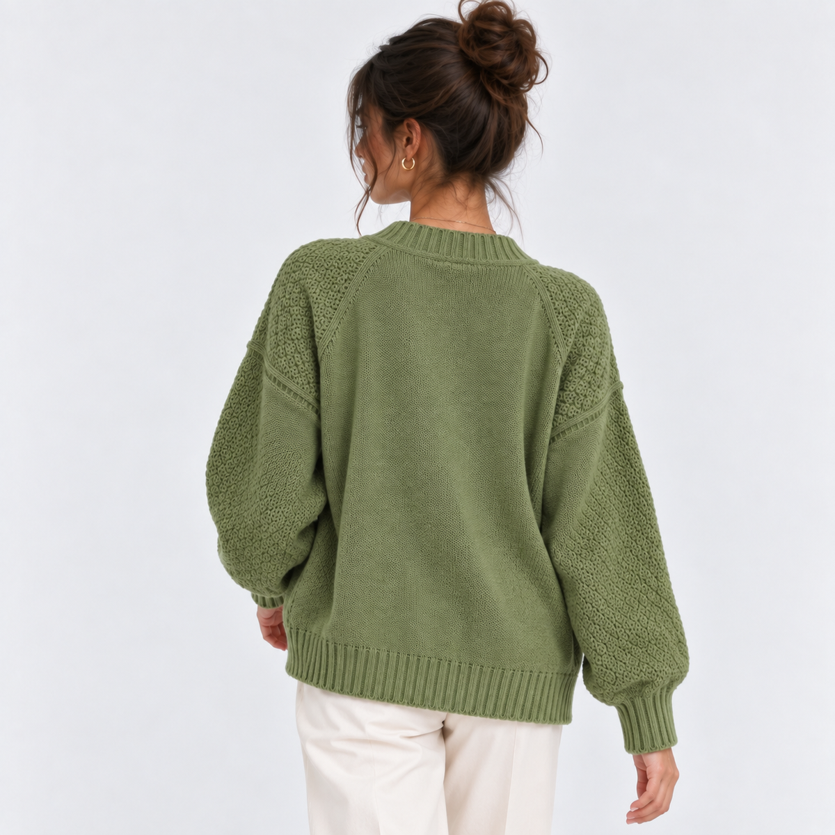 Bernadette | Button-Front V-Neck Cardigan for Women