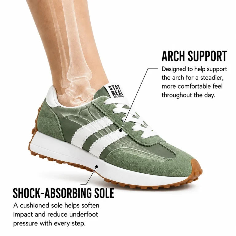 Olive | Orthopedic Sneakers for Women