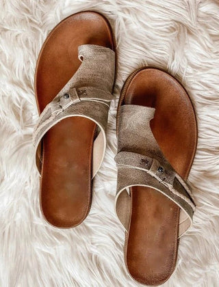 Delia orthopedic comfort sandals for women by Christine Brewer, featuring cushioned straps and a flat sole, suitable for summer outdoor activities