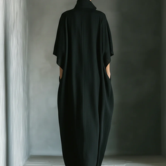 Women’s summer maxi dress with V-neck and kimono sleeves, by Christine Brewer, featuring a flowing, lightweight fabric.