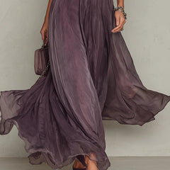 Elegant mini bodycon chiffon dress for women by Christine Brewer, shown in a flattering fit and flowy fabric design.