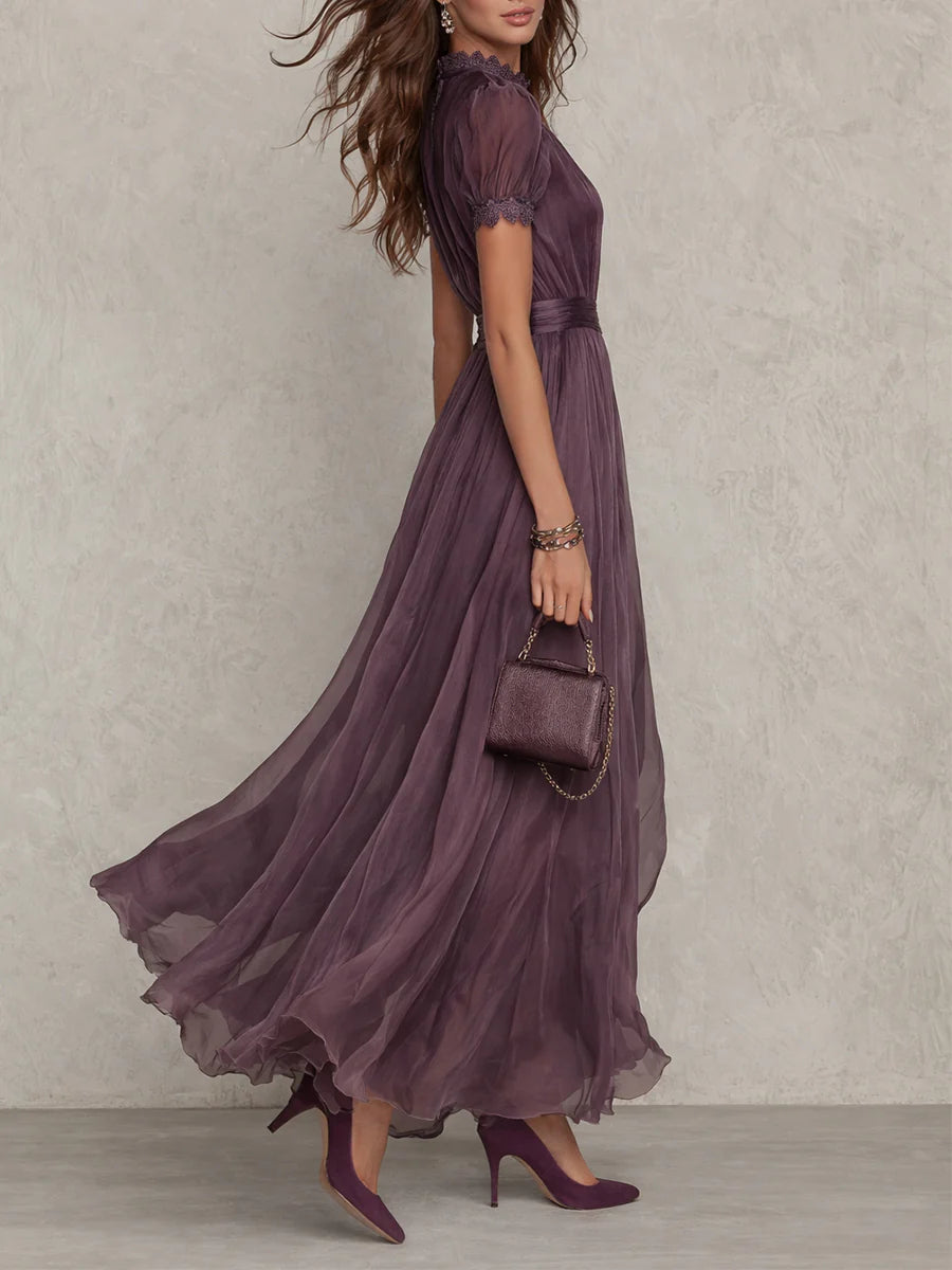 Elegant women's mini bodycon dress by Christine Brewer in lightweight chiffon fabric, perfect for stylish occasions.