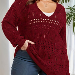 Christine Brewer Isabella V-neck knit top for women, stylish and comfortable, featuring a classic V-neck design and soft fabric.