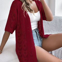 Christine Brewer Emma knit cardigan for women, soft textured cozy top in a stylish design, perfect for casual or layered wear.