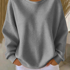 Christine Brewer Nova women's knit sweater featuring a cozy, textured design in soft, neutral tones.