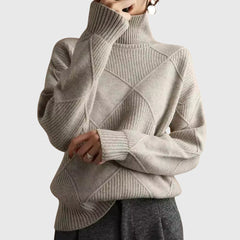 Christine Brewer Laura turtleneck sweater for women, featuring a cozy knit design and classic fit in a versatile style.
