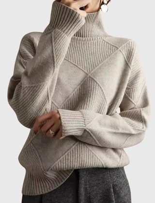Christine Brewer Laura turtleneck sweater for women, featuring a cozy knit design and classic fit in a versatile style.