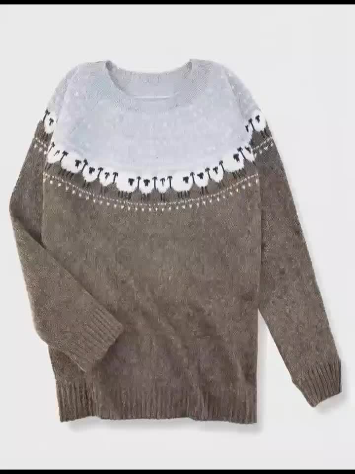 Emily chic Nordic sweater by Christine Brewer featuring soft knit fabric and sophisticated design in a cozy, stylish fit.