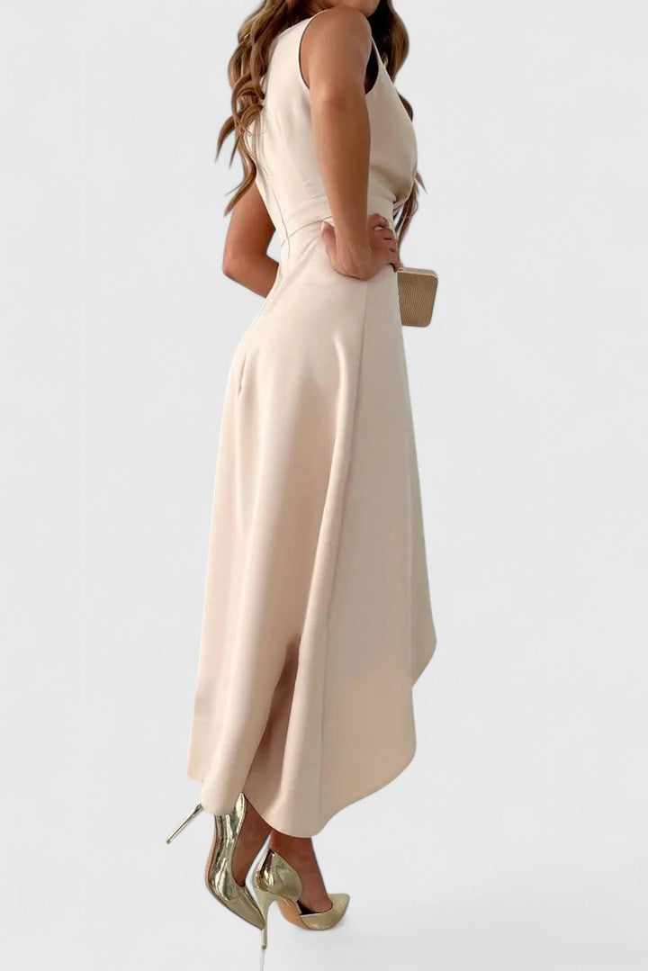 Jessa | Wedding Guest Dress Midi Dress Women Wrap V-Neck Cocktail Formal Evening Fall Party