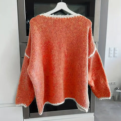 Taylor knit sweater for women by Christine Brewer, featuring a cozy, textured fabric and a stylish, comfortable fit.