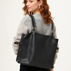Women’s wool hoodie sweater by Christine Brewer featuring a cozy, textured wool hoodie and casual fit in neutral tones.