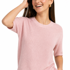 Christine Brewer Frankie wool sweater for women, cozy knit with a relaxed fit in neutral tones, perfect for casual wear.