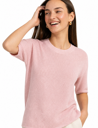 Christine Brewer Frankie wool sweater for women, cozy knit with a relaxed fit in neutral tones, perfect for casual wear.