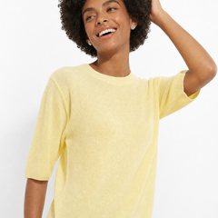Christine Brewer Frankie wool sweater for women, cozy knit with a relaxed fit, in a stylish neutral color.