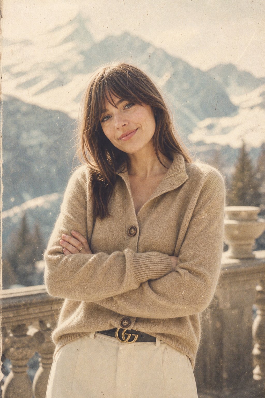 Christina cashmere high neck cardigan for women by Christine Brewer, featuring a soft, cozy knit and elegant high collar.