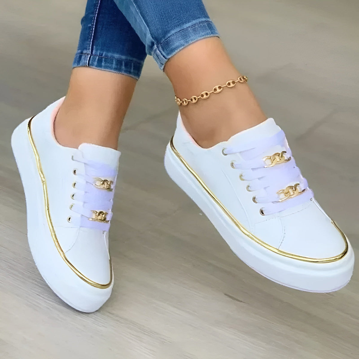 Comfortable orthopedic women’s sneakers by Christine Brewer featuring stylish design and supportive soles for walking.