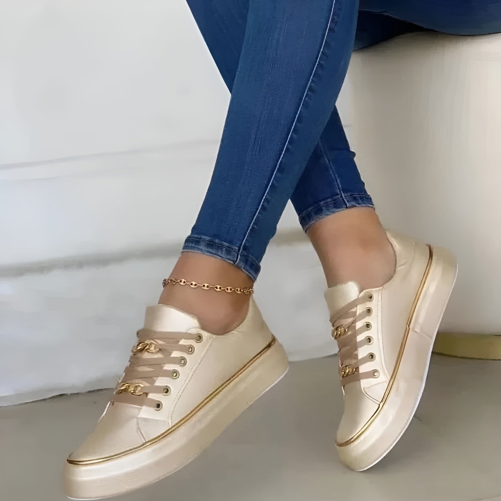 Alexya stylish orthopedic women's sneakers by Christine Brewer, featuring comfortable design and supportive walking sole.