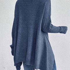 Cream-colored Bridget high neck sweater for women by Christine Brewer, featuring a cozy knit design and fitted silhouette.